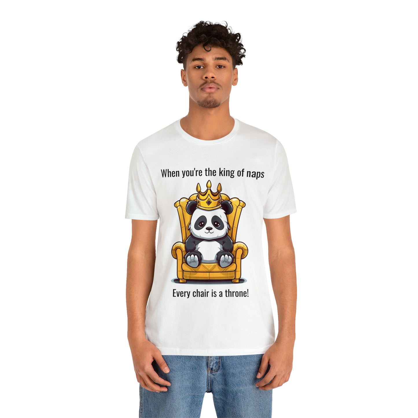 Royal Panda Throne Tee - Unisex Jersey Short Sleeve