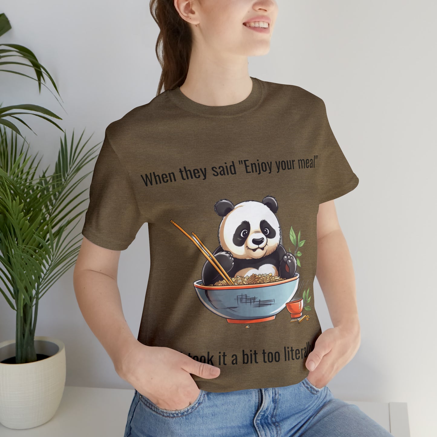 "Panda Feast" Unisex Jersey Short Sleeve Tee