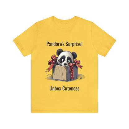 "Panda Surprise" Unisex Jersey Short Sleeve Tee