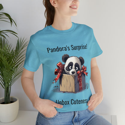 "Panda Surprise" Unisex Jersey Short Sleeve Tee