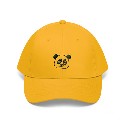 Embroidered Panda Twill Hat - Unisex