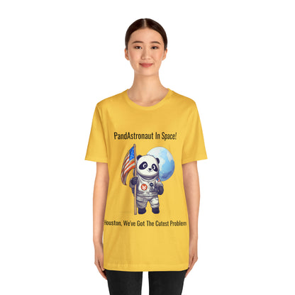 "Panda in Space" Unisex Jersey Short Sleeve Tee