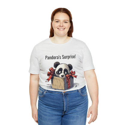 "Panda Surprise" Unisex Jersey Short Sleeve Tee