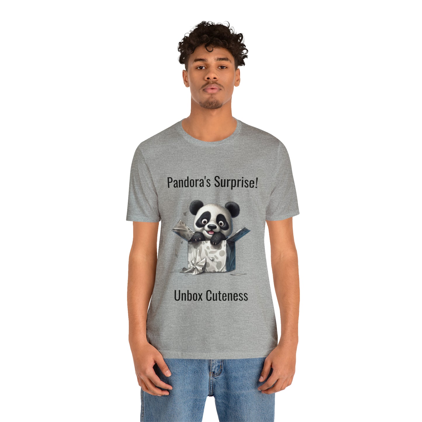 "Peek-a-Panda" Unisex Jersey Short Sleeve Tee