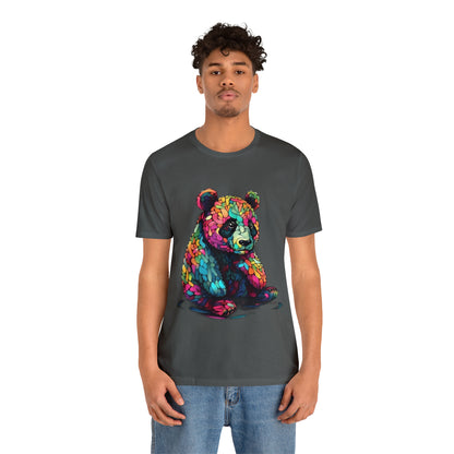 Geometric Colorful Panda Tee - Unisex Jersey Short Sleeve