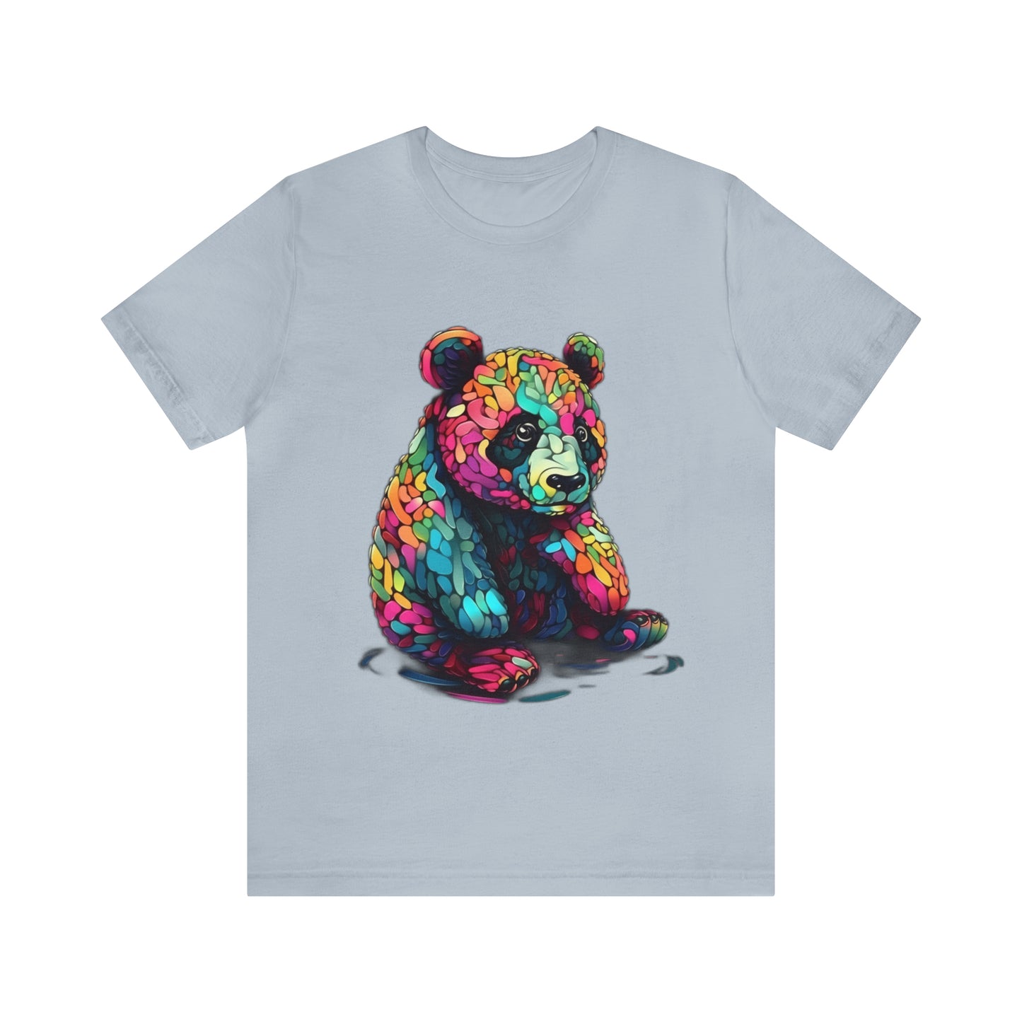 Geometric Colorful Panda Tee - Unisex Jersey Short Sleeve