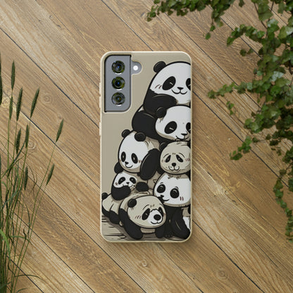 Pile of Pandas Biodegradable Phone Case