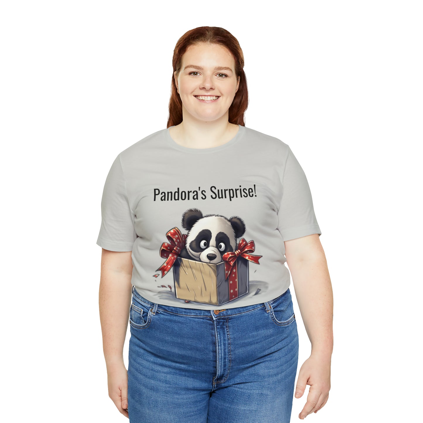 "Panda Surprise" Unisex Jersey Short Sleeve Tee