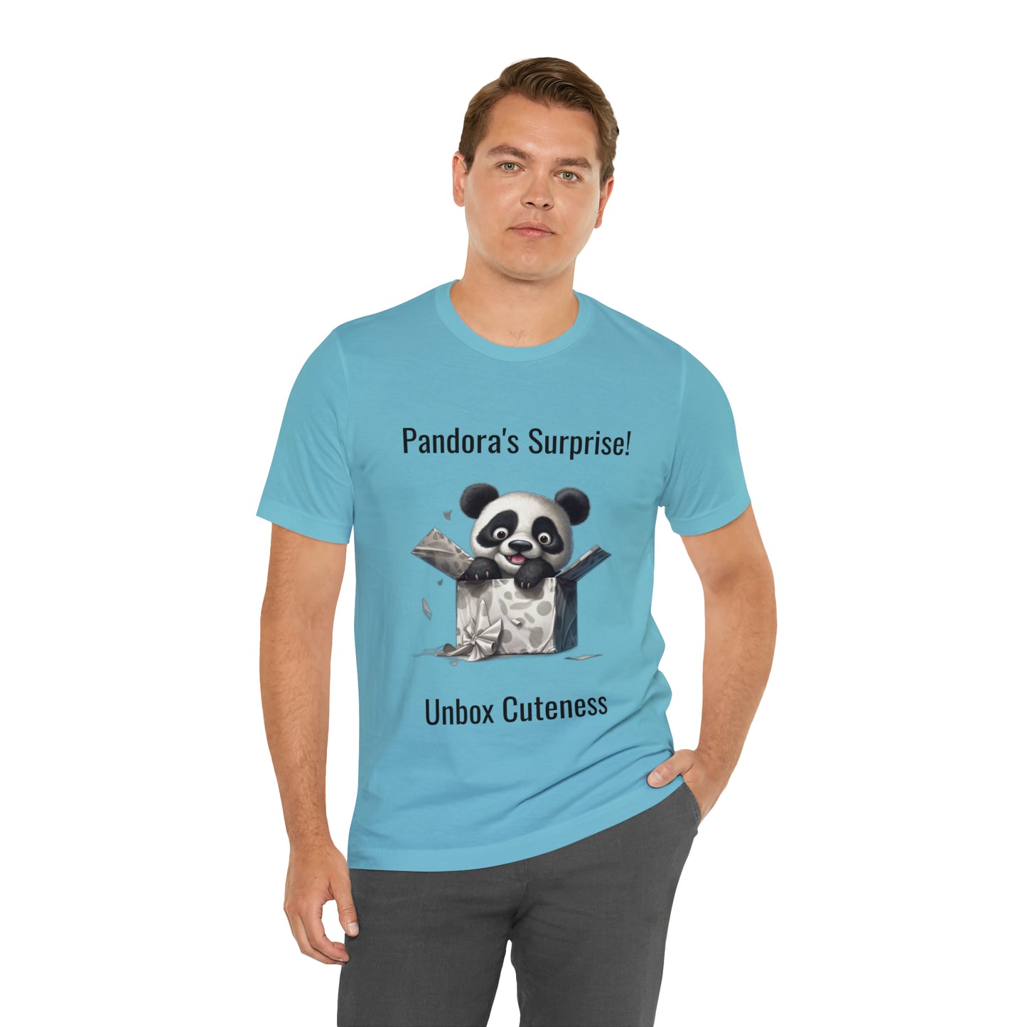 "Peek-a-Panda" Unisex Jersey Short Sleeve Tee