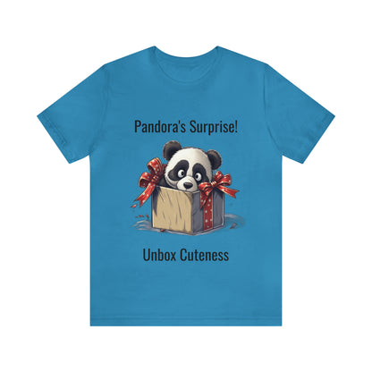 "Panda Surprise" Unisex Jersey Short Sleeve Tee