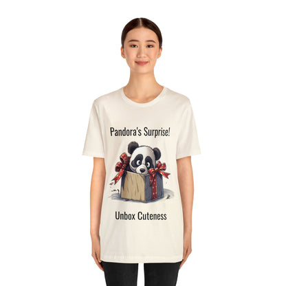 "Panda Surprise" Unisex Jersey Short Sleeve Tee