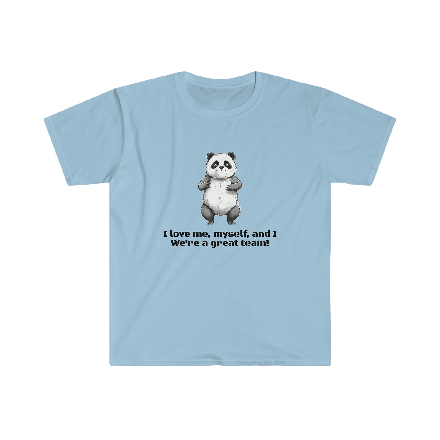 Unisex Softstyle Panda Love T-Shirt - Self-Love Humor