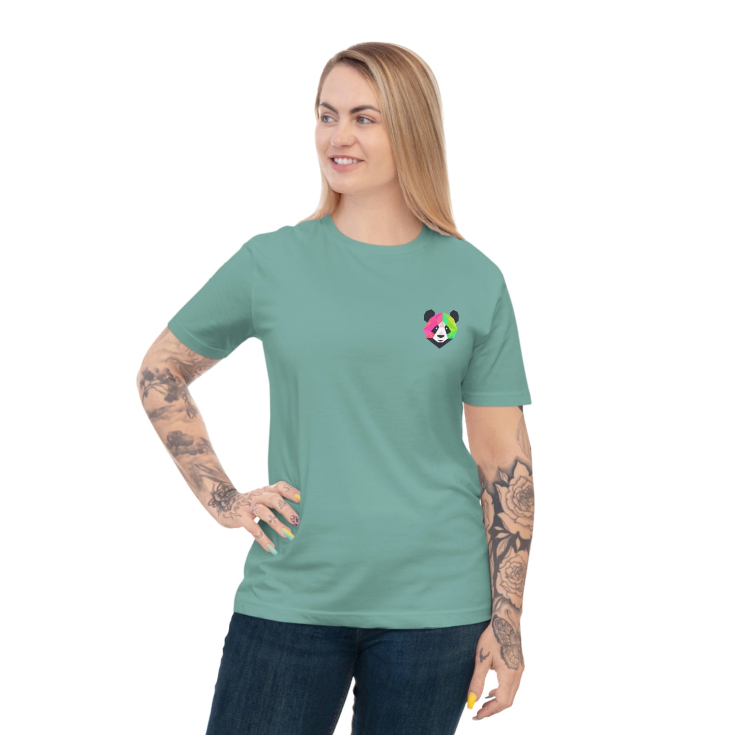 Sage Green PunnyPanda Logo T-Shirt