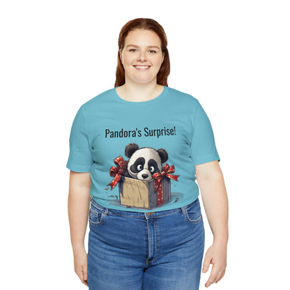 "Panda Surprise" Unisex Jersey Short Sleeve Tee