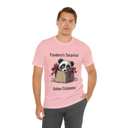 "Panda Surprise" Unisex Jersey Short Sleeve Tee