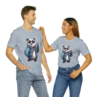 "Trendy Panda Selfie" Unisex Jersey Short Sleeve Tee