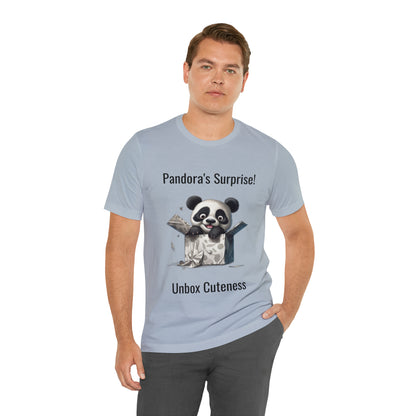 "Peek-a-Panda" Unisex Jersey Short Sleeve Tee