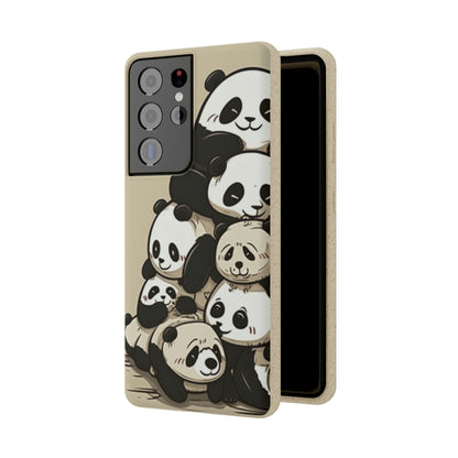 Pile of Pandas Biodegradable Phone Case