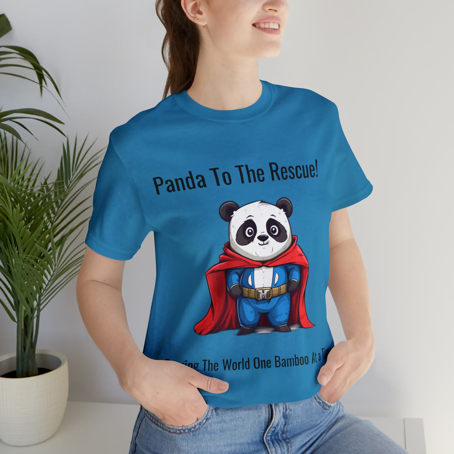 "SuperPanda" Unisex Jersey Short Sleeve Tee