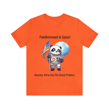 "Panda in Space" Unisex Jersey Short Sleeve Tee