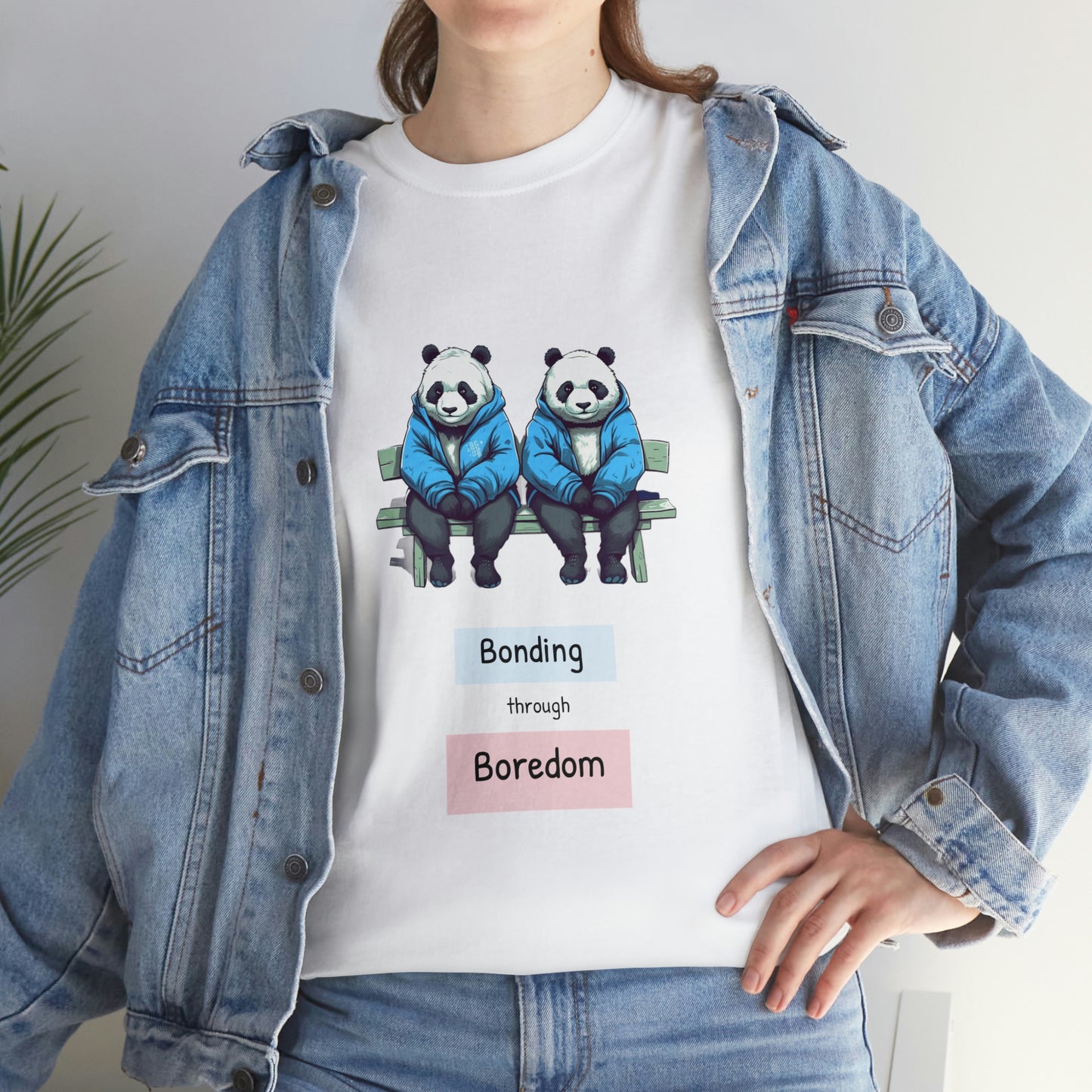 Bored Pandas Bench Unisex Heavy Cotton Tee