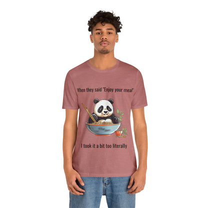 "Panda Feast" Unisex Jersey Short Sleeve Tee