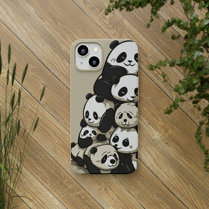 Pile of Pandas Biodegradable Phone Case