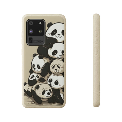 Pile of Pandas Biodegradable Phone Case