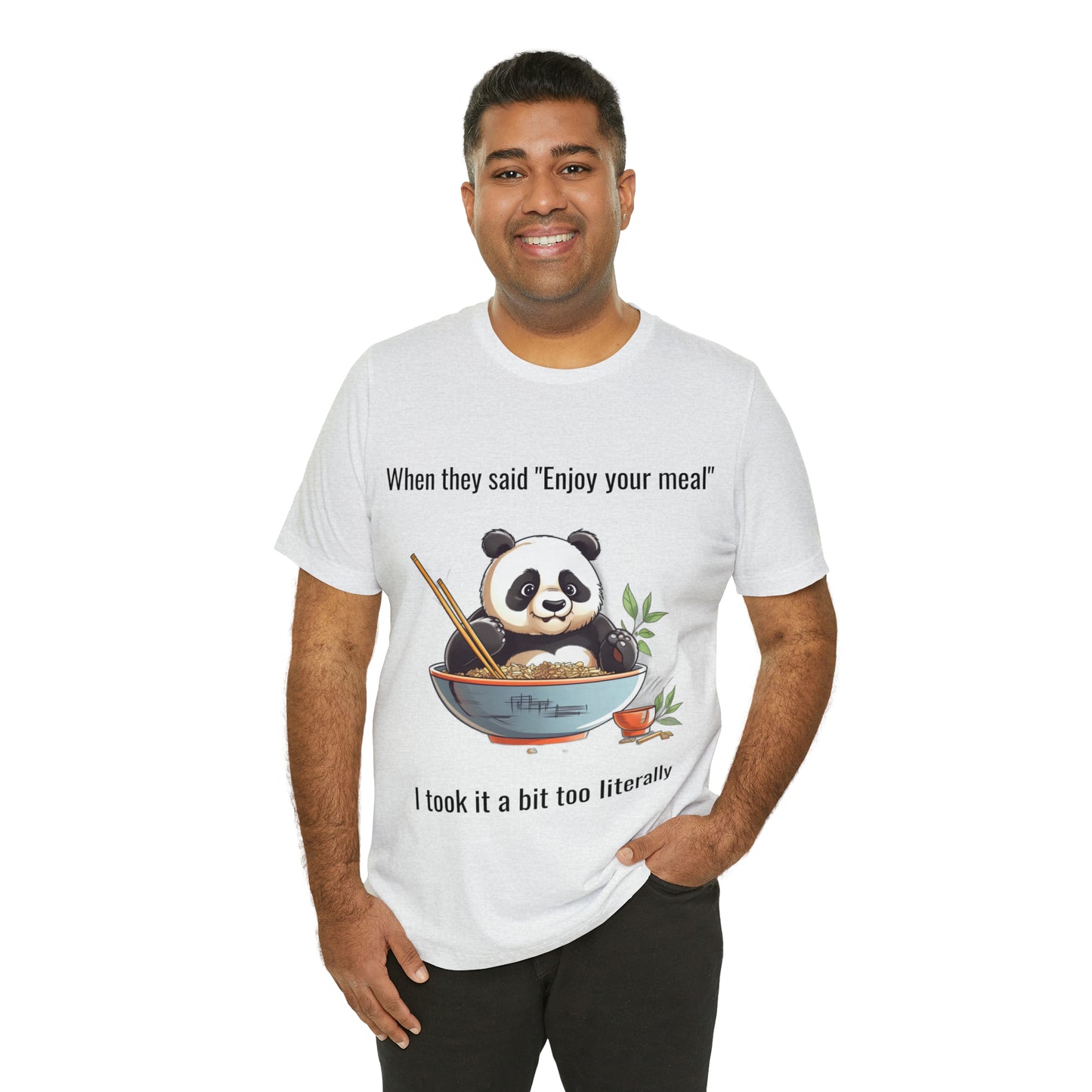 "Panda Feast" Unisex Jersey Short Sleeve Tee