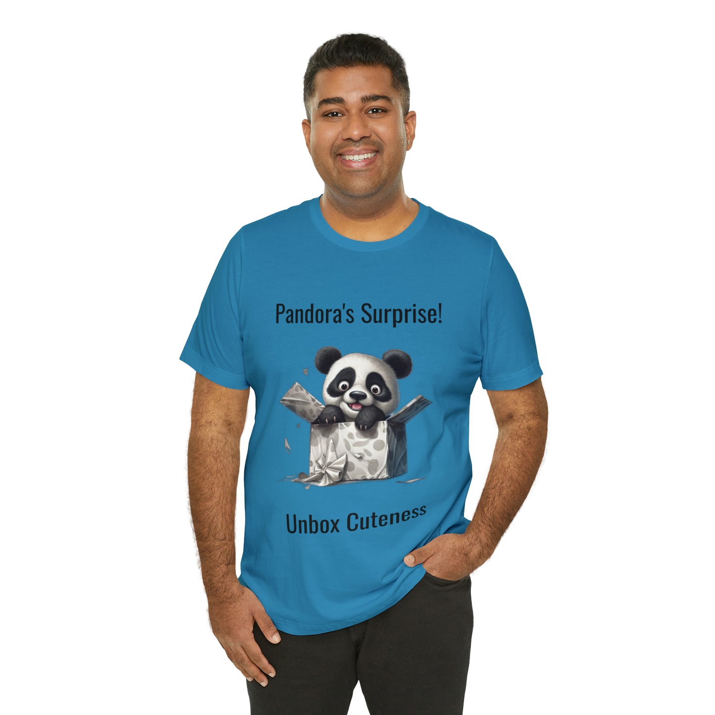 "Peek-a-Panda" Unisex Jersey Short Sleeve Tee