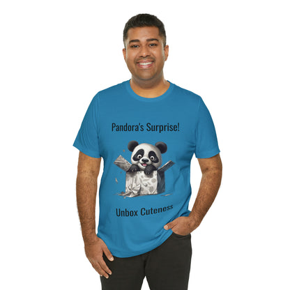 "Peek-a-Panda" Unisex Jersey Short Sleeve Tee