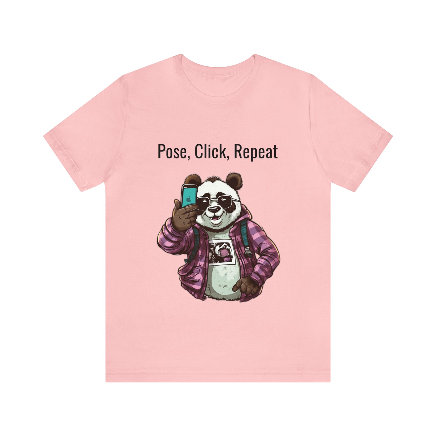 "Cool Panda Selfie" Unisex Jersey Short Sleeve Tee