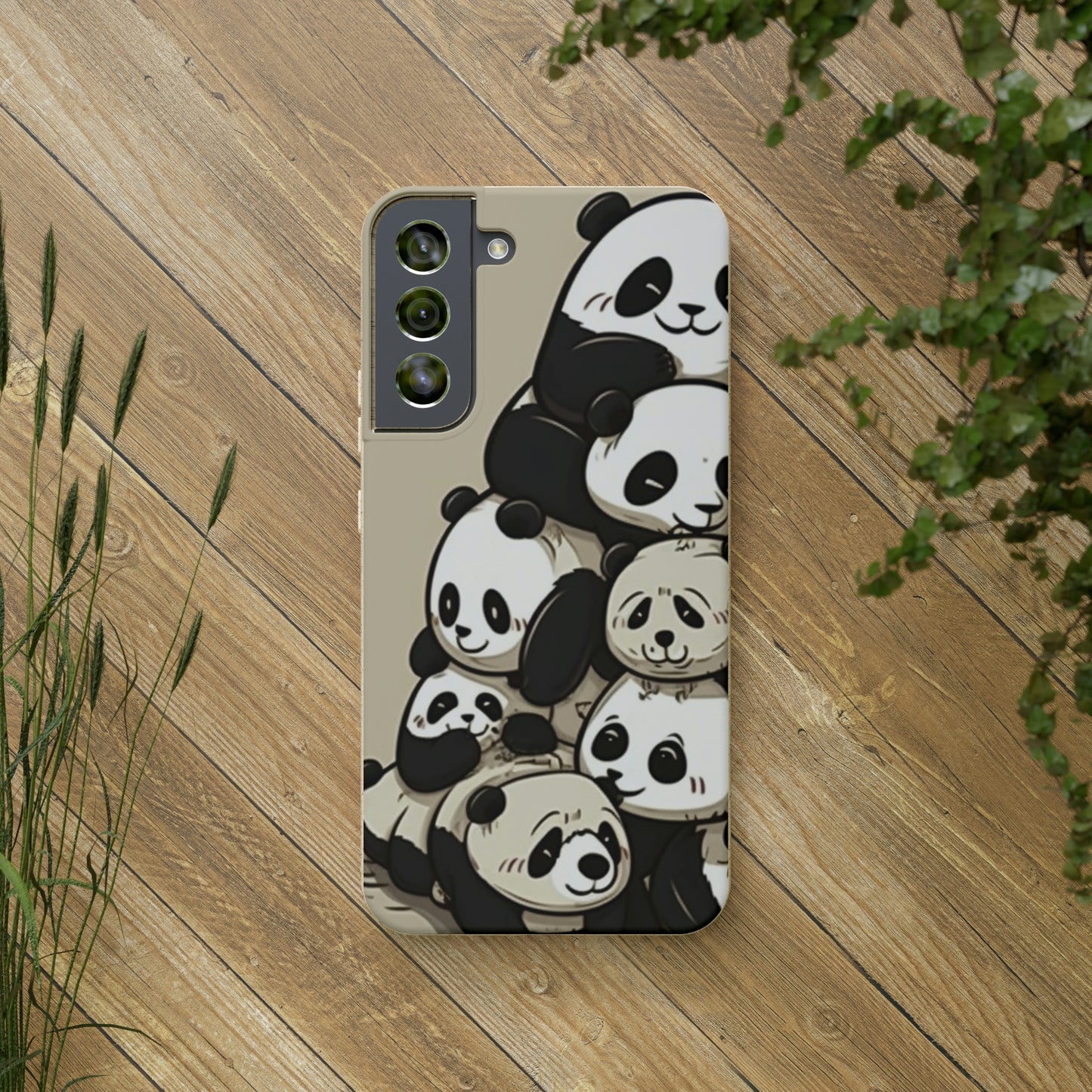 Pile of Pandas Biodegradable Phone Case