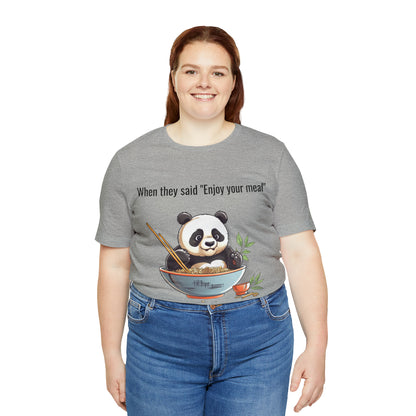 "Panda Feast" Unisex Jersey Short Sleeve Tee