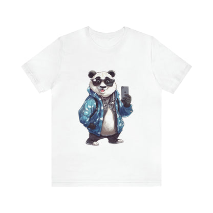 "Trendy Panda Selfie" Unisex Jersey Short Sleeve Tee