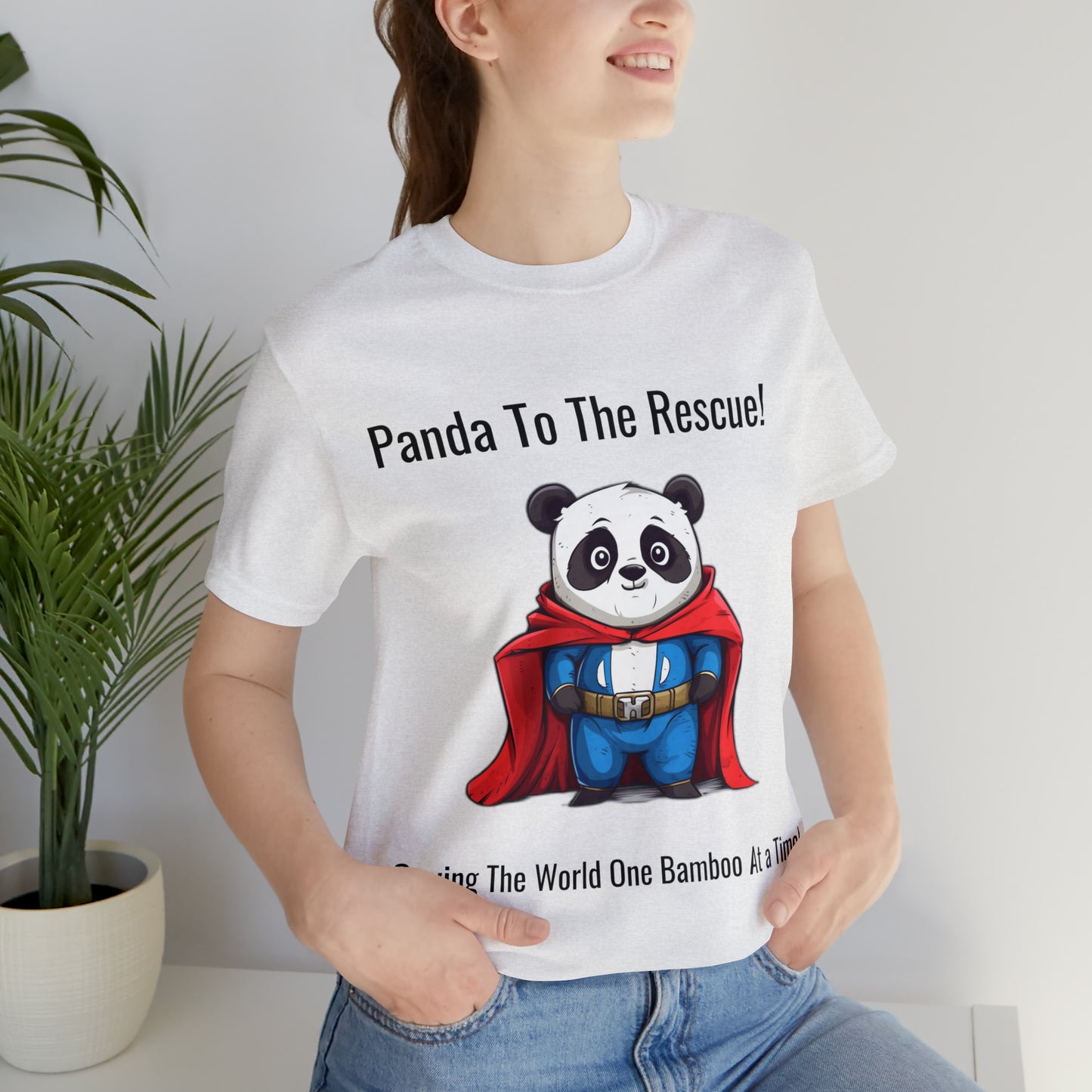 "SuperPanda" Unisex Jersey Short Sleeve Tee