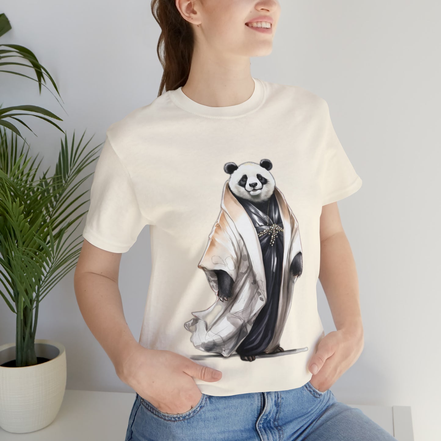 "Runway Panda" Unisex Jersey Short Sleeve Tee