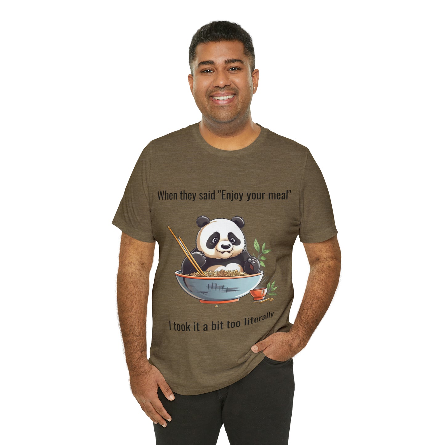 "Panda Feast" Unisex Jersey Short Sleeve Tee