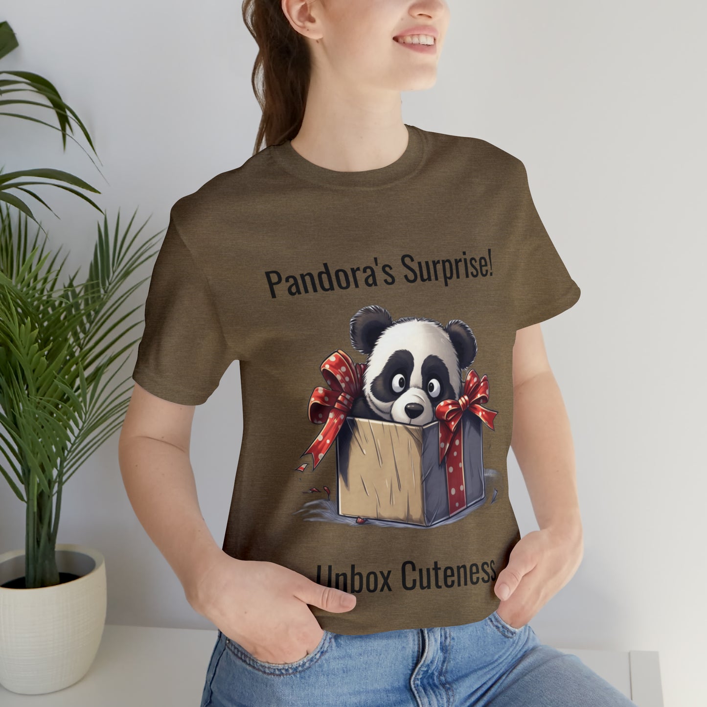 "Panda Surprise" Unisex Jersey Short Sleeve Tee