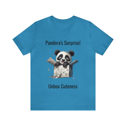 "Peek-a-Panda" Unisex Jersey Short Sleeve Tee