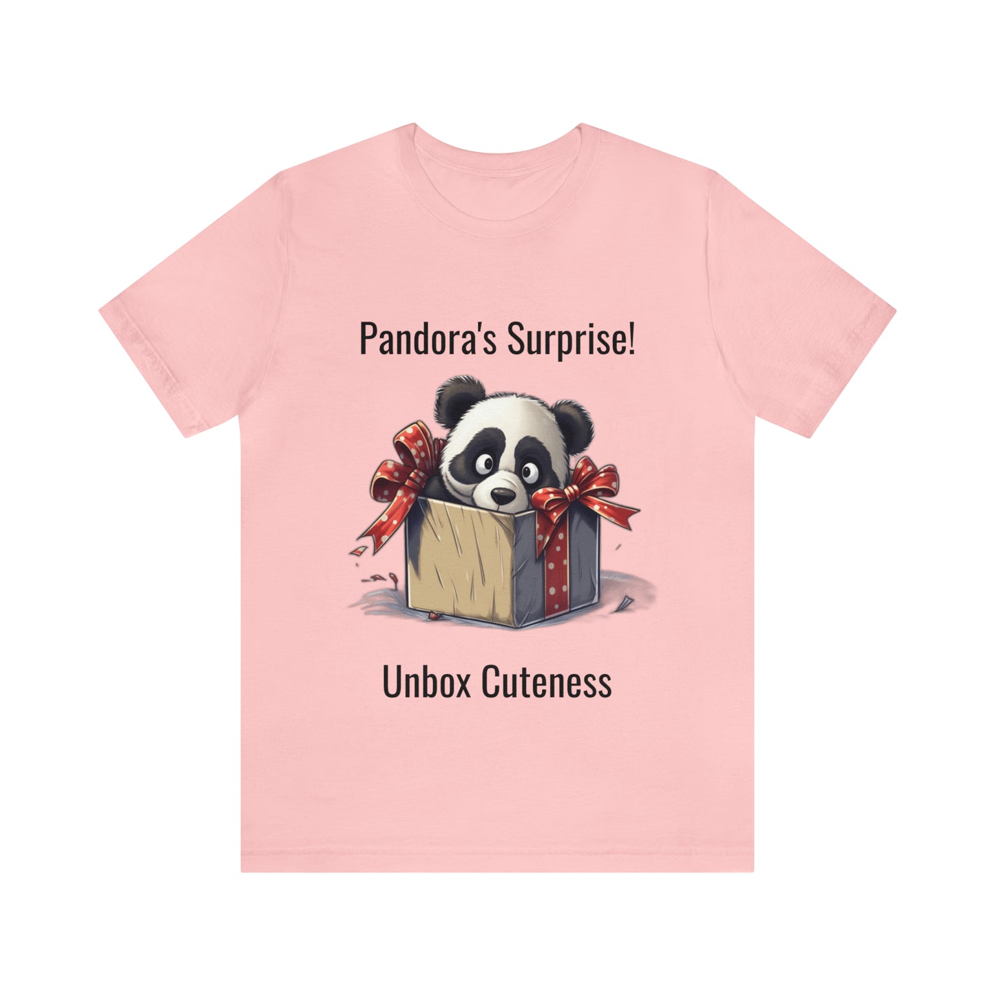 "Panda Surprise" Unisex Jersey Short Sleeve Tee