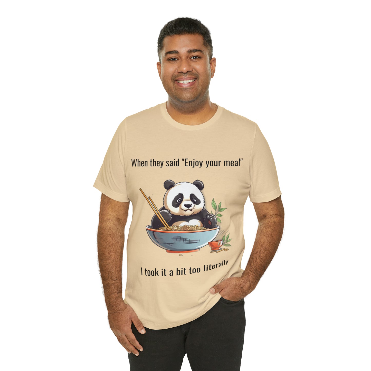 "Panda Feast" Unisex Jersey Short Sleeve Tee