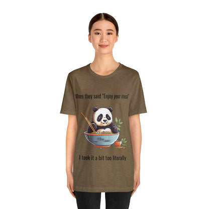 "Panda Feast" Unisex Jersey Short Sleeve Tee