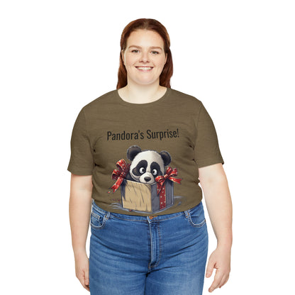 "Panda Surprise" Unisex Jersey Short Sleeve Tee