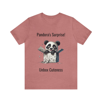 "Peek-a-Panda" Unisex Jersey Short Sleeve Tee