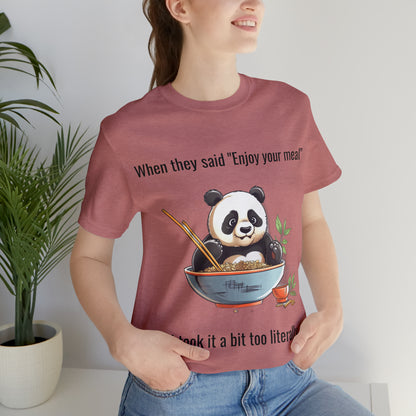 "Panda Feast" Unisex Jersey Short Sleeve Tee