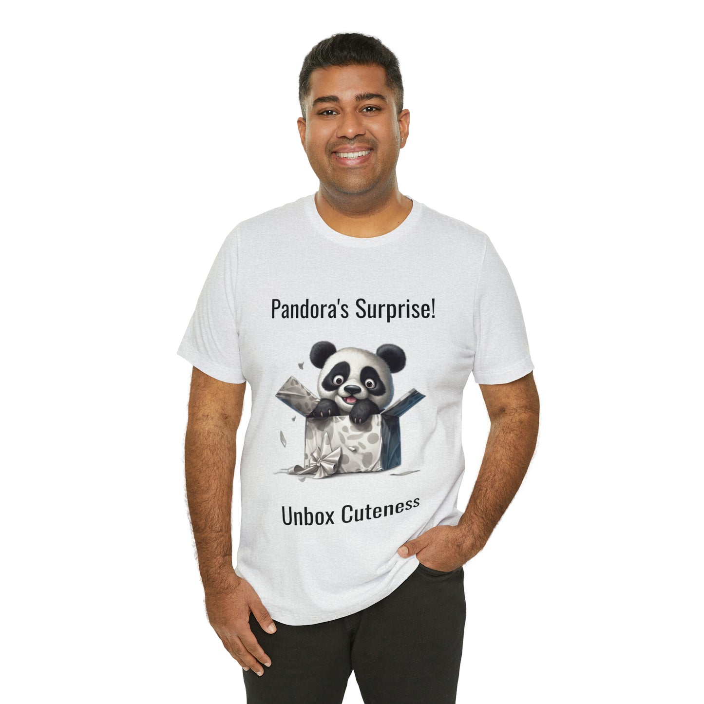 "Peek-a-Panda" Unisex Jersey Short Sleeve Tee