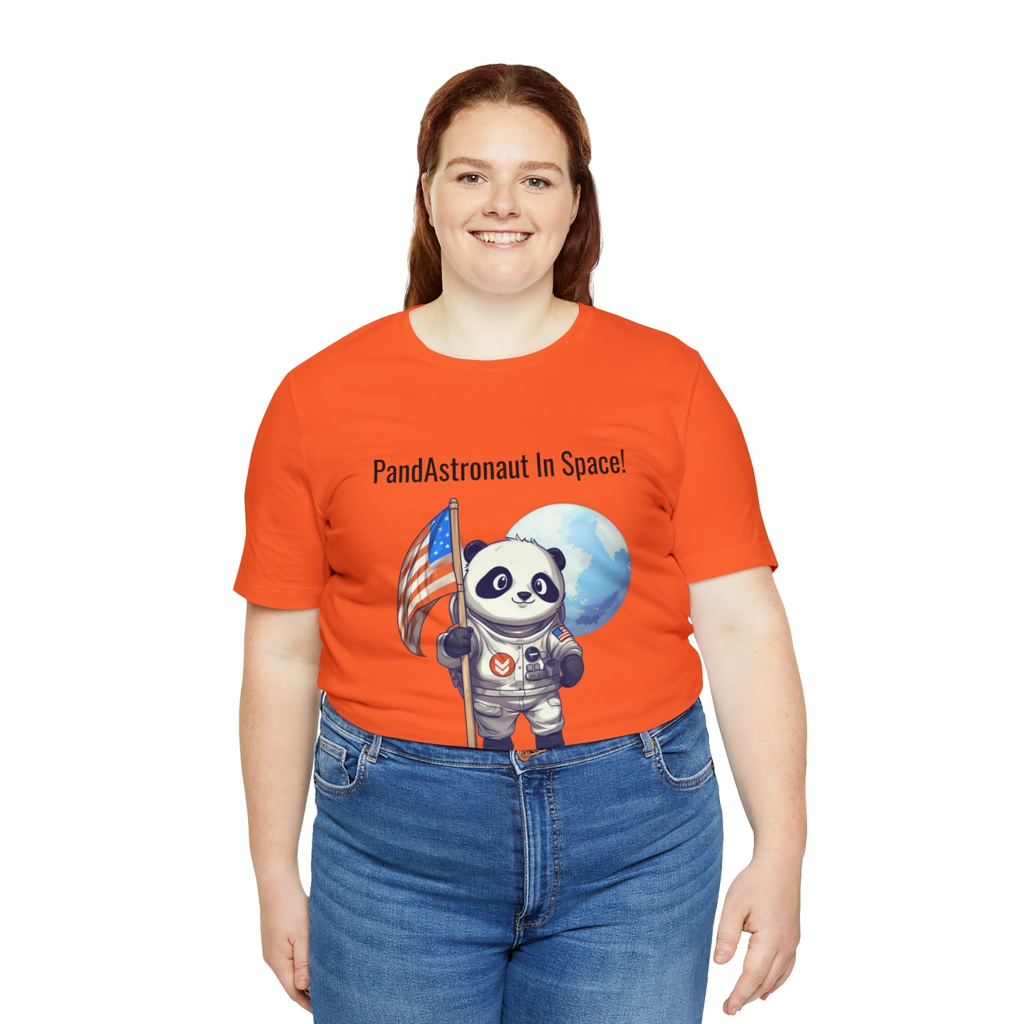 "Panda in Space" Unisex Jersey Short Sleeve Tee