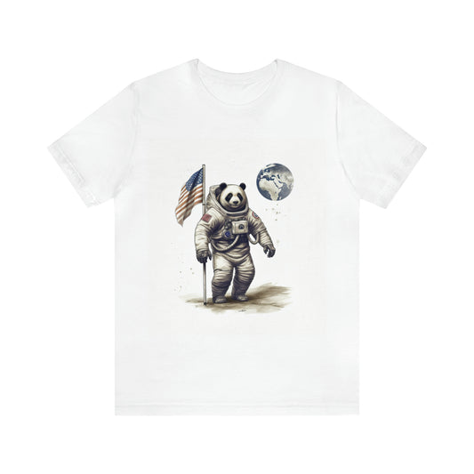"Pandastronaut" Unisex Jersey Short Sleeve Tee