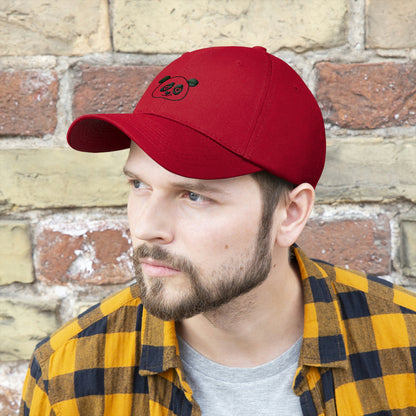 Embroidered Panda Twill Hat - Unisex